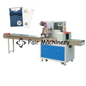  SGS 380V Bread Wrapping Machine , 3.4Kw Horizontal Flow Pack Machine Manufactures