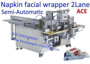  2 Lanes Head Semi Automatic Tissue Paper Packing Machine Manufactures