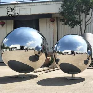  BLVE Stainless Steel Garden Sphere Sculpture Metal Ball Statue Mirror Polishing Modern Art Large Outdoor Decoration Manufactures