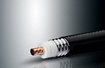  1-5/8 Inches  Helix Copper Tube RF Coaxial Cable , 1-5/8 Inches PE Jacket RF Feeder Cable For Metro Stations Manufactures
