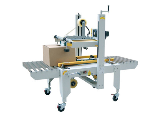  6kg / Cm³ Air Compressing Carton Box Sealing Machine Top And Bottom Driven Case Sealer Manufactures