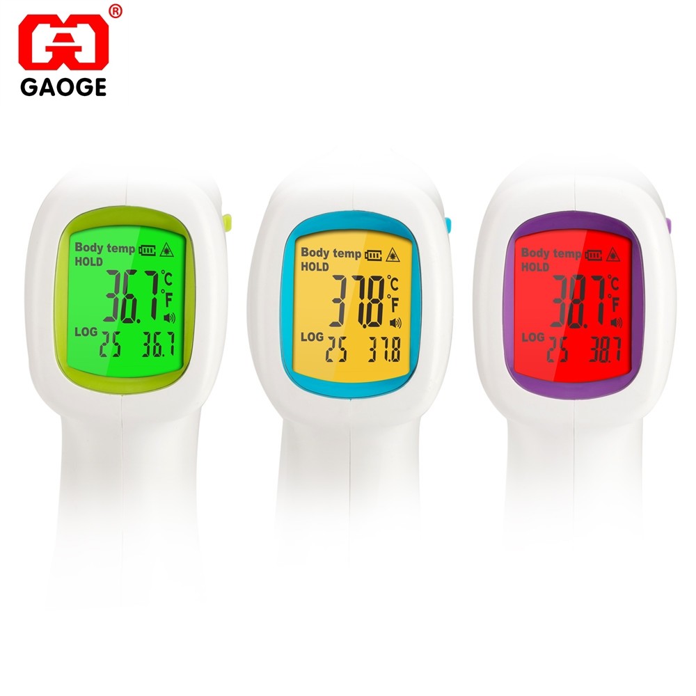  Factory Stock! Fever Detect Indicator Gaoge Temperature Gun Non-Contact Digital Medical Infrared Thermometers Manufactures