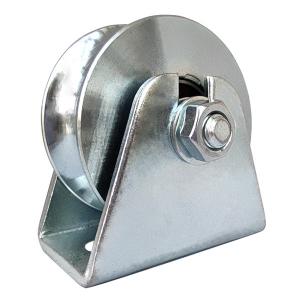  Cabinet Adjustable Sliding Gate Wheels Door Galvanized U Groove Double Bearings Steel  ISO Manufactures
