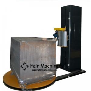  1.5KW 1500mm Skid Wrapping Machine , 110VAC Automatic Pallet Shrink Wrap Machine Manufactures