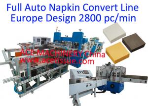  30x30cm Table Napkin Machine Full Automatic Line For Paper Napkin Manufactures