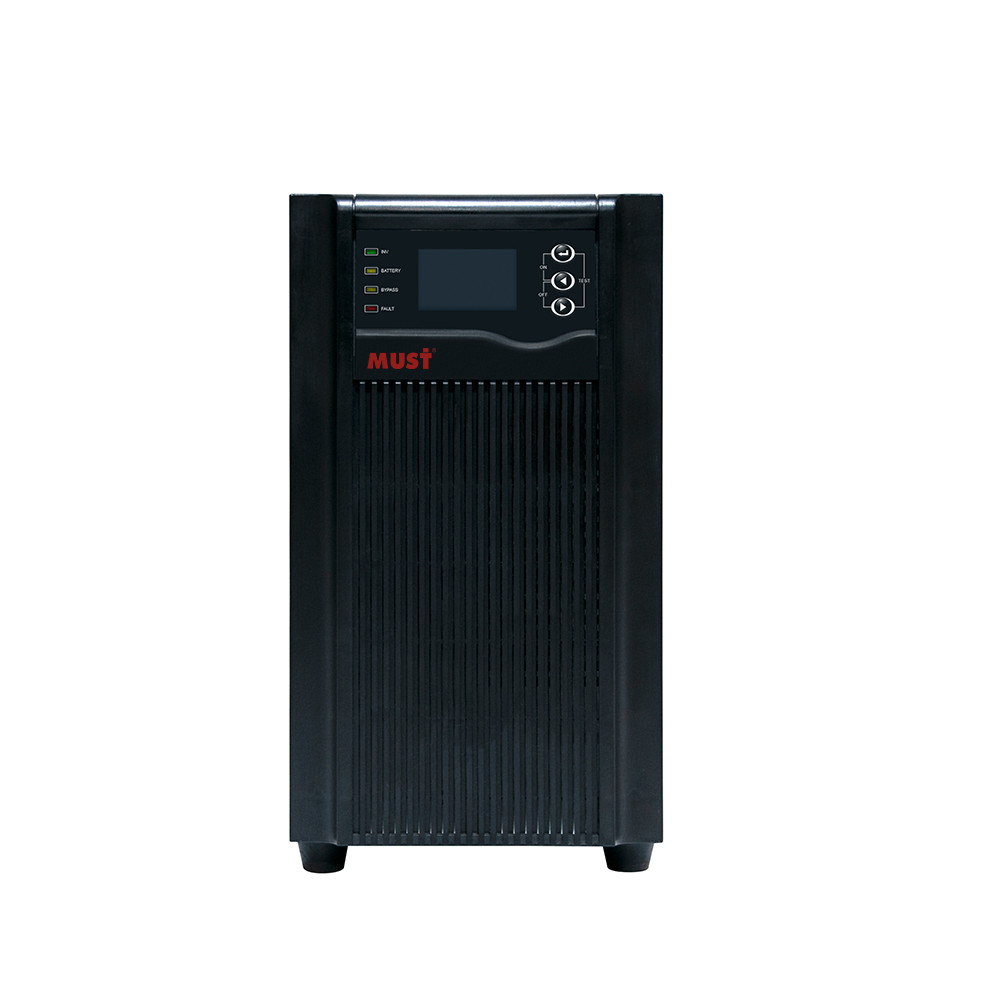 3KVA PF1.0 UPS Uninterruptible Power System With LCD LED Display Manufactures