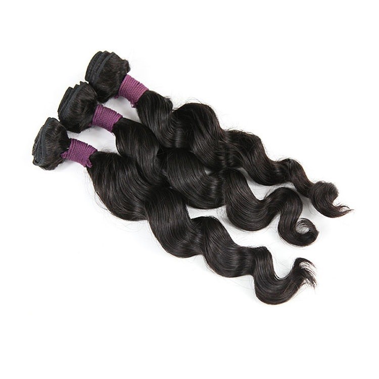  Brazilian Loose Wave Virgin Human Hair Bundles Kinky Curly Grade 8A Weave  Manufactures