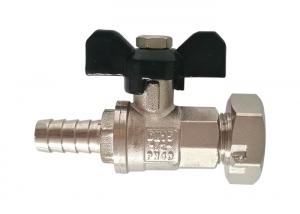  OEM Brass Ball Valve With Female Thread Turning Nut / Hose Sleeve End Manufactures