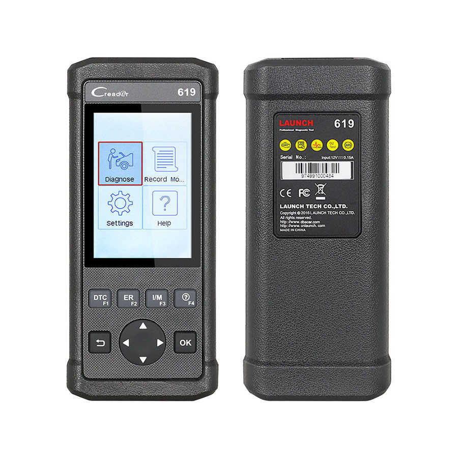 Buy cheap Launch Creader 619 Code Reader Full OBD2 / EOBD Functions Support Data Record from wholesalers