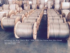  ASTM A 475 Galvanized Guy Wire / Steel Cable Wire With Excellent Anti Rust Performance Manufactures