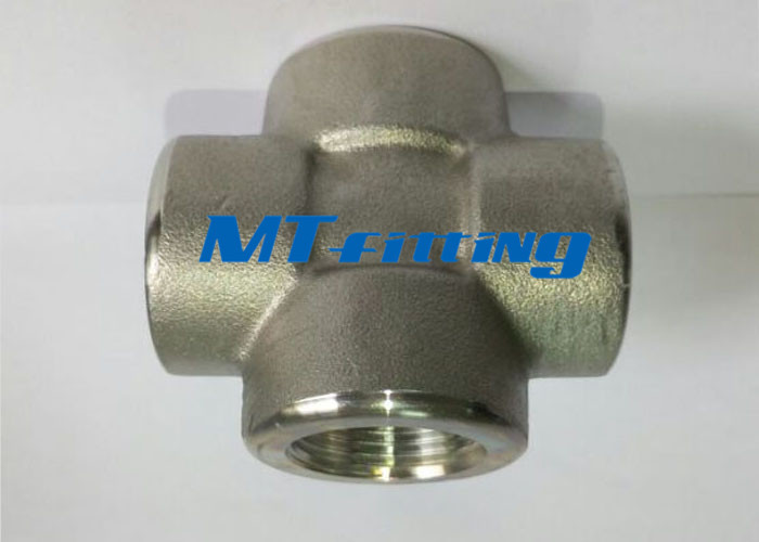  ASTM A182 Stainless Steel Forged Pipe Fittings F304 Socket Welded Cross Manufactures