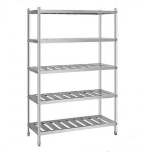  Rust Proof Silver Metal Display Rack 60 Inches Long For Kitchen Manufactures
