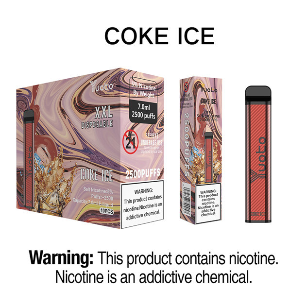  Health 2500 Puffs  5% Cooke Ice Disposable Electronic Cigarette Without Display Manufactures