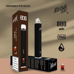  400mAh Cola Flavor Brisk Bar Mini Electronic Cigarette Disposable Manufactures