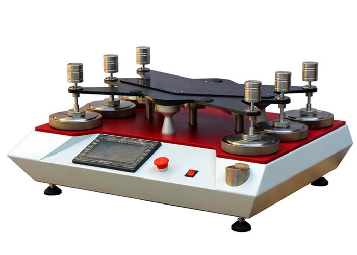  ASTM D4966 Martindale Fabric Abrasion Tester , Leather Testing Machine 8 Position Manufactures