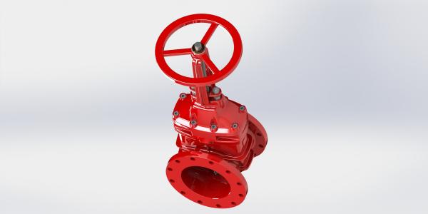 Quality FBE Coated Resilient Seated UL FM Gate Valve With Flange Groove Connection for sale