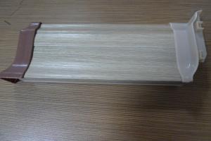  High Impact Resistant PVC Laminate Flooring Skirting Board 500G / M Anti - Insect Manufactures