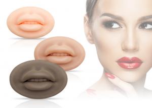  3D Silicone Lip Permanent Makeup Tattoo Practice Skin 7.8cm*5.1cm Soft Simulation Manufactures