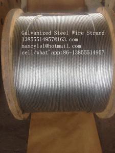  Durable Zinc Coated Galvanized Steel Wire Cable For ACSR Conductor , Highways Manufactures