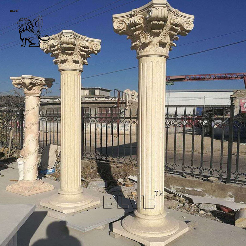  Marble Roman Column Garden Pillar Building Decorative Natural Stone Handcarved Manufactures