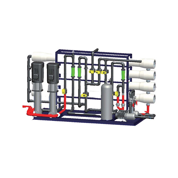  Inlet Flow 0.5m3/H IP54 Protection 1.55KW 1 Ton RO Seawater Treatment Equipment Manufactures