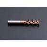 Buy cheap HRC55 Golden Color 4 Flute Long Shank Square End Mill Cutter 1/4 Inch Coating from wholesalers