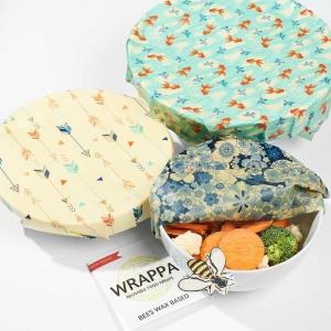  100% Cotton Sustainable Food Storage With Beeswax Wraps Reusable Manufactures