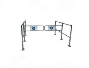  ISO9002 Silver Pedestrian Swing Security Gate For Shopping Mall Manufactures