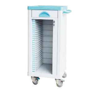  ABS Plastic File Carry Medical Instrument Trolley Dossier Cart With Drawer Manufactures