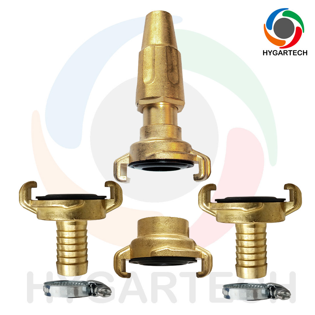  NBR Brass Hose Fittings Claw Lock Quick Connect Coupling & Spray Nozzle Set Manufactures