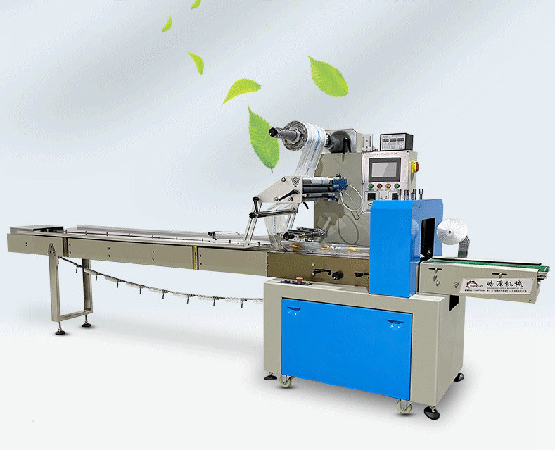  3PH 30BPM Pillow Packing Machine Face Mask Auto Extruding 3.4Kw Manufactures