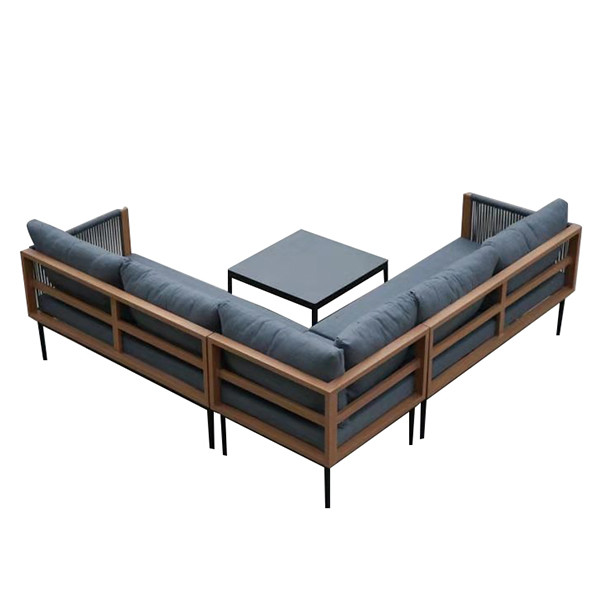  Luxury SGS Approve 1200mm Breadth Rattan Corner Garden Furniture Sectional Manufactures