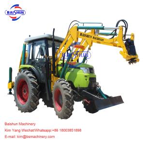  Wire Rod Tractor Mounted Post Hole Digger / Large Pole Drilling Equipment Manufactures