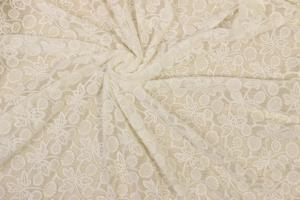  Nylon Mesh Allover Lace Fabric Slightly Stretchable ODM Available Manufactures