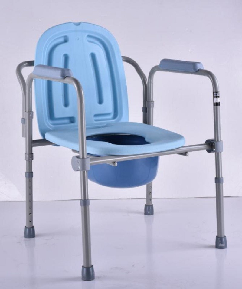  Folding Design Potty Chair Commodes Gray Color Material Copper Pipe Frame Manufactures