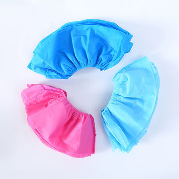  pink Non Slip Thin 3gsm 40gsm Non Woven Shoe Covers Manufactures