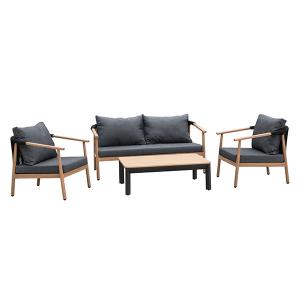  D680mm H670mm Sofa 4 Piece Rattan Outdoor Furniture Set Manufactures