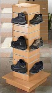  Tower Unit Slatwall Clothing Racks , 4 Sides Slatwall Retail Display Systems Manufactures