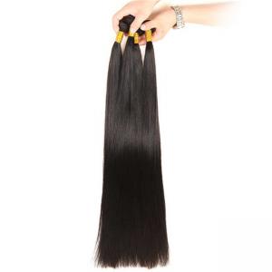  32-40 Inch Virgin Brazilian Straight Hair Bundles No Tangle Natural Black Color Manufactures
