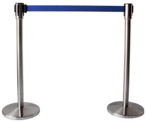  Stainless Steel Scalable Supermarket Swing Gate Safety Barrier With Belt Manufactures
