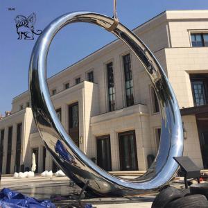  BLVE Stainless Steel Sculpture Circular Ring Garden Art Metal Giant Statue Modern Large Outdoor Decoration Manufactures