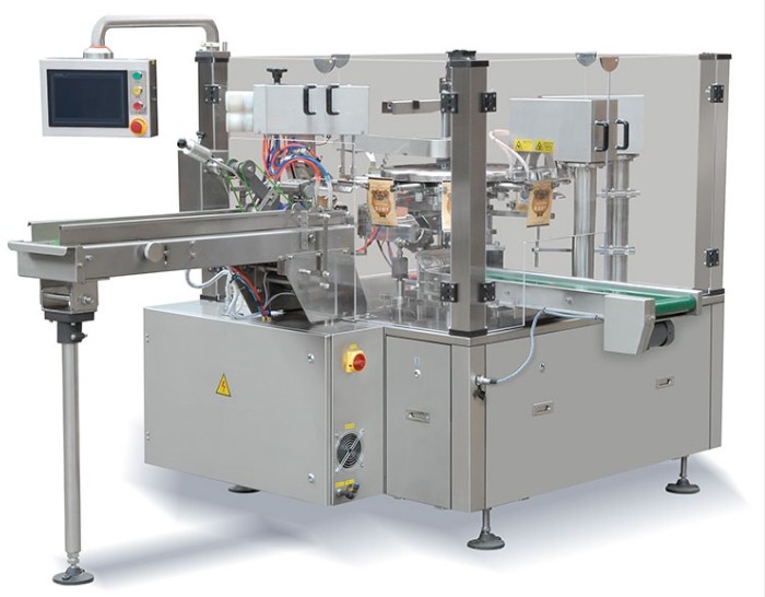  Automatic Rotary Premade Pouch Packing Machine , Stand Up Pouch Filling Machine Manufactures