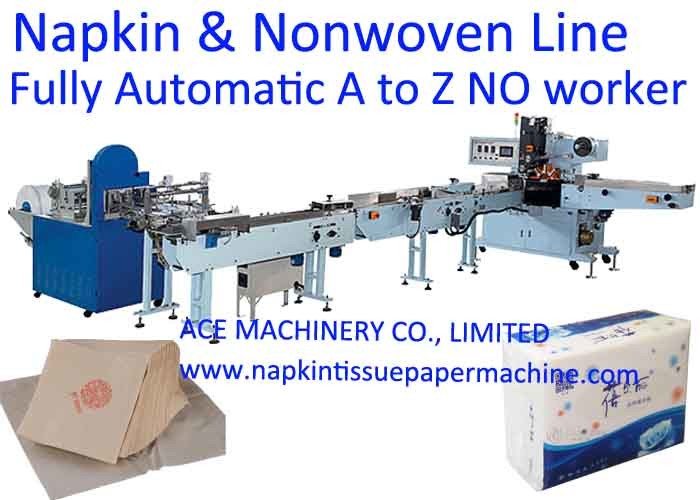  Fully Automated Napkin Production Line Manufactures