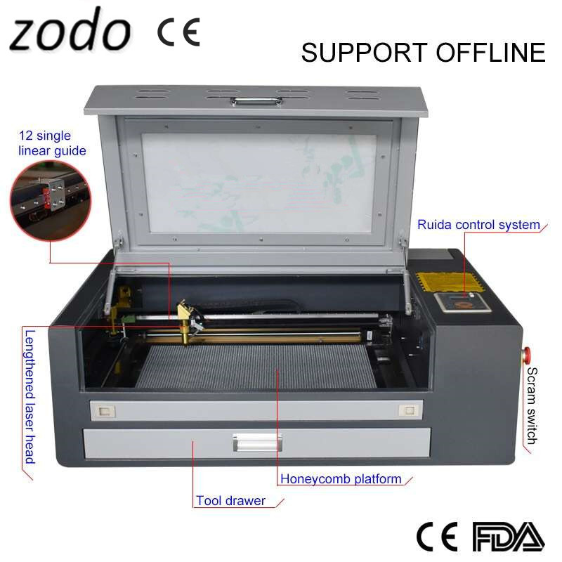  460 60W Laser cutting machine ,640 laser engraver machine ,400*600mm laser cutting machine Manufactures