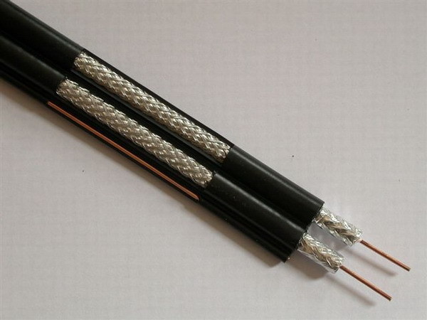  Dual RG6 Coaxial Cable for CATV and MATV , PVC Jacket 75 ohm Video Cable Manufactures