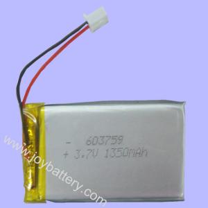  3.7V 603759 1350mAh Polymer Li ion Battery Manufactures