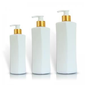  Eco Friendly HDPE Cosmetic Bottles With Metallic Golden Plastic Lotion Pump Manufactures