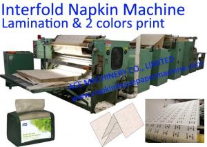  230x250mm Two Colors Printing V Fold Hand Paper Towel Machine Manufactures