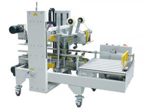  Semi Auto Side And Corner Carton Box Sealing Machine For Foodstuff Industries Manufactures