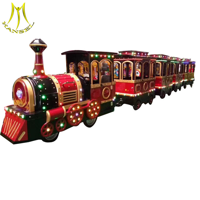  Hansel  outdoor park kids train battery operated backyard amusement trackless train rides Manufactures